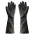 威蝶（WEIDIE）橡胶工业手套加厚防滑 31CM 黑色 均码 10双/扎