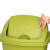 冰禹 BYrl-95 塑料工业垃圾桶 摇盖式卫生间办公室翻盖垃圾桶 简约带盖纸篓 绿色40L带盖