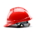 伟光ABS安全帽 V型防砸透气工地YD-VT安全帽 红色 按键式调节