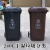 户外环卫垃圾桶大号厨余有害其他可回收垃圾分类带盖大型 泰禧阁 120L蓝色：带轮带盖(可回收物)
