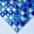福西西地中海水晶玻璃冰裂马赛克瓷砖镜面背景墙收银台拼花卫生间拼图 地中海蓝 30×30