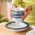昭乐陶瓷碗 花海系列釉下彩工艺日式青花瓷家用碗米饭碗汤面碗 6英寸日式和风碗（2个）