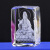 十方清梵3D水晶内雕佛像佛教用玄关西方三圣阿弥陀佛观世音菩萨如来佛祖 观音菩萨 5*5*8cm