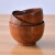 NITORI宜得利家居 日式餐具家用原木实木酸枣木饭碗单个木碗 4英寸木碗  P15-1N