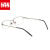 汉（HAN）眼镜框近视眼镜男女款 纯钛防辐射护目镜近视眼镜框架 81873 低调枪灰 配1.60非球面变灰色镜片(0-800度)