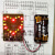 LED心形彩灯流水闪灯套件DIY散件电子教学生作业焊接制作实训组装 心形彩灯散件