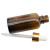 海斯迪克 HKQS-145 玻璃精油瓶 分装瓶 实验室试液瓶 玻璃滴瓶螺口密封滴瓶 棕色50ml(1个)