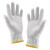 赛拓（SANTO）劳保手套棉纱线手套工作手套司机工人用手套 白色棉手套 礼仪手套 量大从优 3付装【2085】