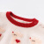 戴维贝拉男女童毛衣冬季新款宝宝可爱针织衫儿童卡通套头衫 红色 73cm（建议身高66-73cm）