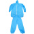 定制一次性防护服无纺布分体式工作服防尘带帽隔离服加厚透气防护 蓝色分体 XL