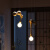 离上 设计师艺术吊灯新中式茶室灯实木创意餐厅灯吧台床头个性吊线灯 AB组合-A款浅木色-B款深木色