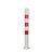 鼎红 钢管警示柱高75cm固定红白道路安全夜间反光防撞柱隔离桩