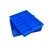 塑料分格箱加厚自带格子周转箱大号收枘零件盒塑料框分隔物料匡 590二格箱 蓝色