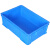 加厚塑料周转箱五金电子工具胶箱元件盒可带盖运输箱物流箱乔丰牌 37号箱+盖蓝色 545*370*240mm