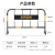 质尊 铁马护栏移动式围挡 临时施工围栏 市政道路施工护栏 公路隔离安全排队护栏 黑黄带牌30外管 定制款