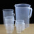 汉河  BY-2019 刻度杯 塑料烧杯 实验室器皿 塑料量杯定制 500ml 2个