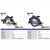 华丽7寸电圆锯多功能1050W大功率木工电锯手提锯切割锯【CS10-185电圆锯*1台】塑体