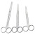 玛仕福 实验用剪刀 不锈钢剪 实验室剪刀 手术剪刀 组织弯圆18cm 
