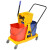 白云清洁（baiyun cleaning）手压式榨水车双桶免手洗拖把挤水车商用  AF08073（46L）