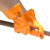 兰浪 U8728 PVC防护手套 工业劳保 耐油防化劳保耐酸碱 颗粒防滑手套 双 黄色 l 