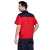 稳斯坦 WST536 短袖工作服套装 男女工作服 工人劳保服 汽修工程服 藏青+红 套装M