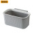 斯威诺 N-3966 挂式厨余垃圾桶 厨房卫生间纸篓 小号灰色