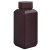 小口化学试剂瓶聚乙烯塑料小口方瓶实验棕色避光密封瓶100/500ml 250ML 2个