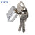 稳斯坦 WY0155 消防门锁芯 防火门锁芯通道锁芯逃生锁电箱锁芯 铝芯不通开（3把钥匙）