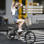 ICOLOUR折叠自行车成人女超轻便携单车变速减震通勤代步车成年男学生ICOL 尊享版变速-珍珠白-五刀轮 16寸【适合身高：110-150cm】