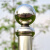 304不锈钢连体圆球空心球焊接大门楼梯扶手立柱子托座装饰连体球 76mm连体球(201)