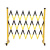 贝诺仕 玻璃钢伸缩折叠围栏电力警示施工可移动护栏警戒隔离安全防护护栏国标全玻璃钢黄黑1.2高*3米长