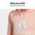阿迪达斯（adidas）卫衣女装春秋加厚保暖运动连帽套头衫 GC6918珊瑚粉  XS