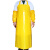食安库 SHIANKU 食品级 30丝 TPU防水防油围裙 食品餐饮加工 耐酸碱低温 5副装 黄色 普通绳 均码 220536