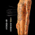 科睿才针灸穴位人体模型人十二经络图扎针中医小皮人数字刻度铜全身 铜色硬质（35cm男）带数字臂活动 15439 