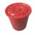 卉营（HUIYING）水桶 150型塑料水桶水缸带盖 535*540mm 红白 颜色随机 /个 可定制