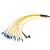 利合光电（LHG）MPO-LC12芯单模光纤线OS2母头B极性40G/100G运营商级3.0缆径LSZH材质 25米