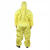 安思尔 Microchem3000连体带帽防护服防护服防尘服 耐酸碱防化服YE30-111 黄色