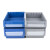 冰禹 BY-174 塑料分隔式零件盒 货架物料螺丝盒 小1号（300*110*90）蓝