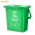 Supercloud 厨房垃圾桶 室内带盖大号茶叶沥水桶手提厨余分类带滤网双层沥水篮 20L带滤层（绿方桶）