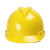百舸 安全帽abs工地防砸透气高空工程施工抗冲击工业头盔 V型常规款 黄色