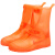 筑采（ZHUCAI） 防水鞋套雨鞋套雨天防雨水鞋套防滑耐磨成人男女下雨硅胶 橙色 L 2双装
