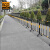 爱柯布洛 镀锌铁马护栏 可移动隔离栏临时施工围栏道路交通安全防护栏1.2×2m黄黑4kg 700396