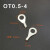 凯蓝智造OT6-10冷压端子线耳鼻接线端子O型圆形铜鼻子连接器端子鼻 0T0.5-3(2000/包)