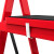 易美丽诺 TZ-713 人字梯折叠梯 加厚铝合金踏板便携多用梯 红色登高梯  二步梯