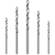 得豫工品 高速钢HSS直柄小麻花钻头 佛珠琥珀打孔微型小钻头 小钻头0.6mm(10只一桶) 