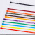 Homeglen 尼龙扎带彩色束线带5*200宽4.8mm扎带捆扎带 桔色（100条/包）10包装