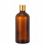 玻璃分装瓶空瓶液体精油小酒瓶密封小样品瓶子药水瓶定制LOGO便携 15ml茶色（平顶内塞）
