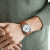 积家（Jaeger）瑞士手表 大师系列时尚商务休闲皮带日历男士腕表自动机械表男表 Q4128420棕皮银盘40mm