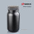 NIKKO塑料瓶大容量大小口试剂瓶广口黑色棕色避光瓶HDPE白色样品 黑大口2L