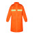 易工鼎 长款雨衣 物业保安巡逻防汛防水反光雨披 橙色双杠 2XL码